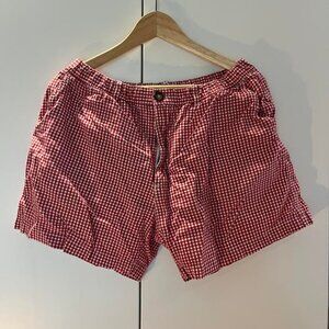Chubbies, Pony Collection, RARE, red and white gingham short (5.5” inseam). XL
